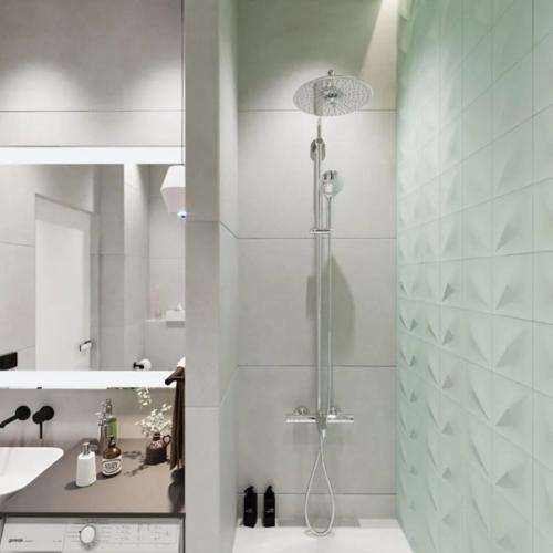 Стильный, нежный, эффектный интерьер ванной комнаты. 03