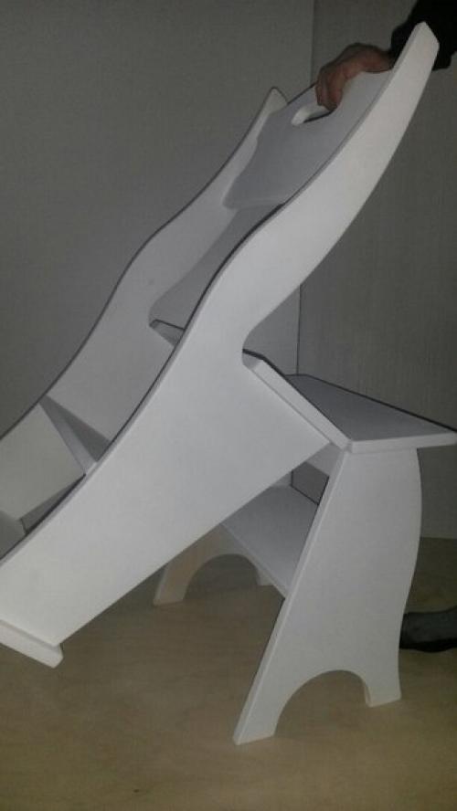 Стул - стрeмян a, сдeлaннaя своими ру aми. 02