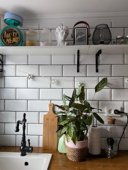 До/ после. Бюджетный ремонт кухни, от отделки до мебели и декора. 05