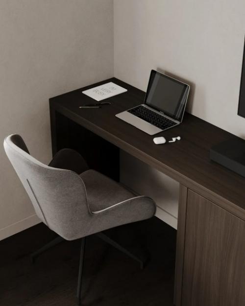 Лаконичный светлый дизайн с большим количеством функциональных мест, отличное зонирование. 07