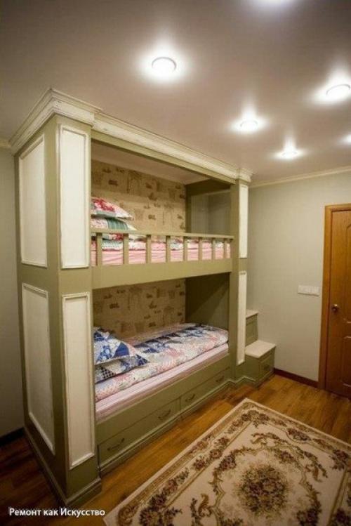 Оригинальное и яркое решение для детских комнат - двухъярусная кровать. 08