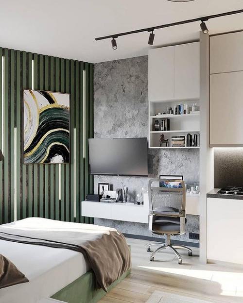 Небольшая, но уютная и функциональная квартира - студия площадью 23 кв. 02