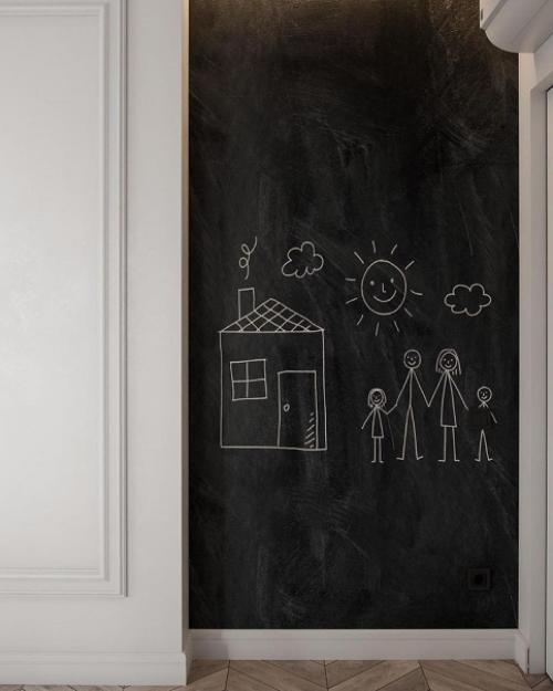 Просторная девичья детская комната с фламинго, площадью 21 кв. 08