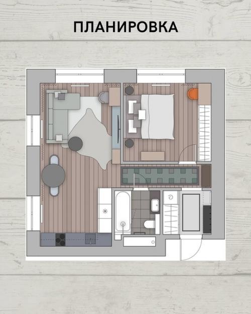 Уютная и продуманная квартира 48 кв. 09