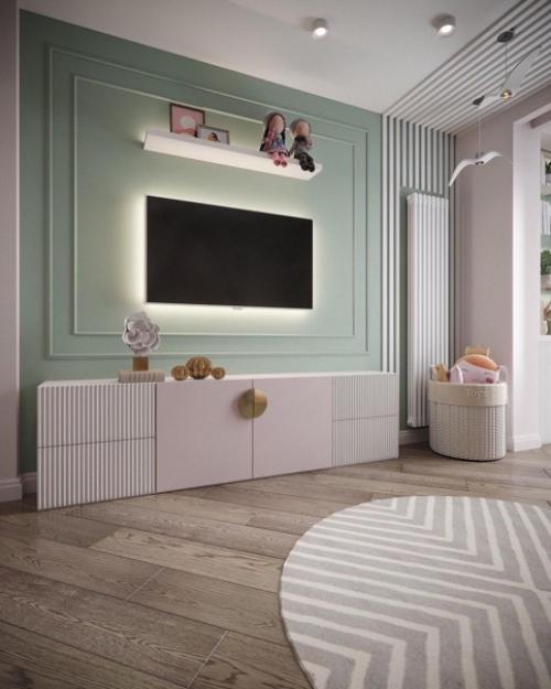 Еще один шикарный проект детской комнаты в спокойных и светлых тонах. 03