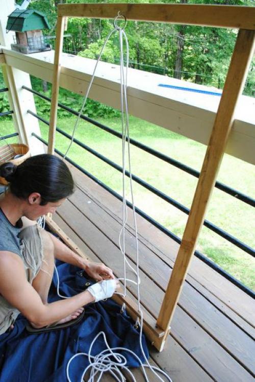 Как сделать гамак своими руками. 07