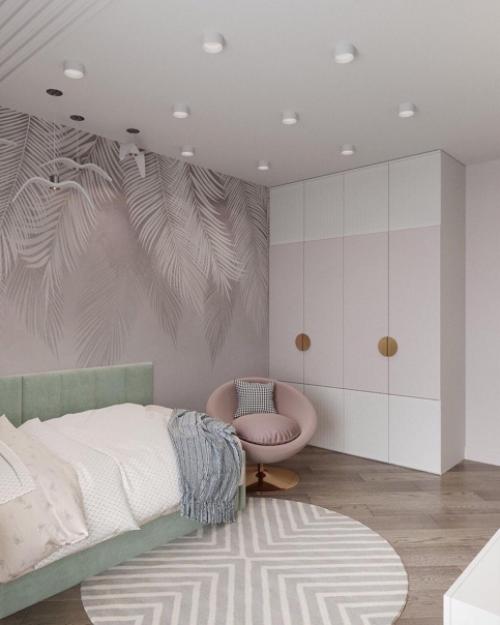 Еще один шикарный проект детской комнаты в спокойных и светлых тонах. 05