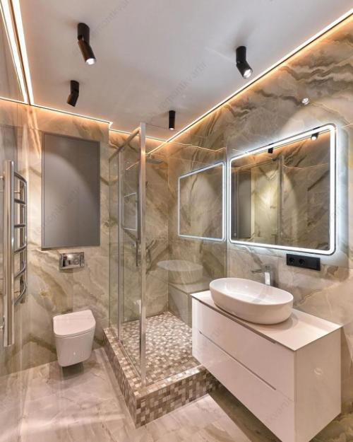 Ванная комната после капитального ремонта по проекту. 03