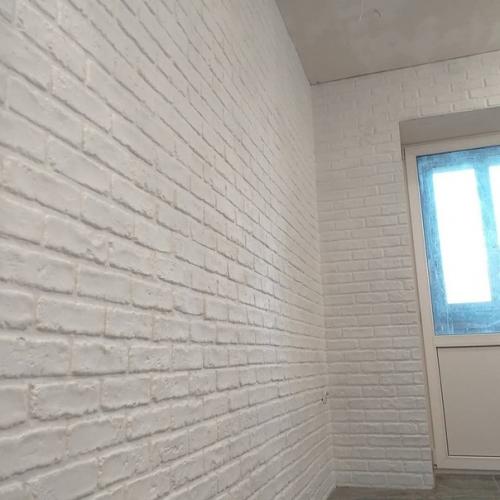 Имитация кирпичной кладки своими руками. 04