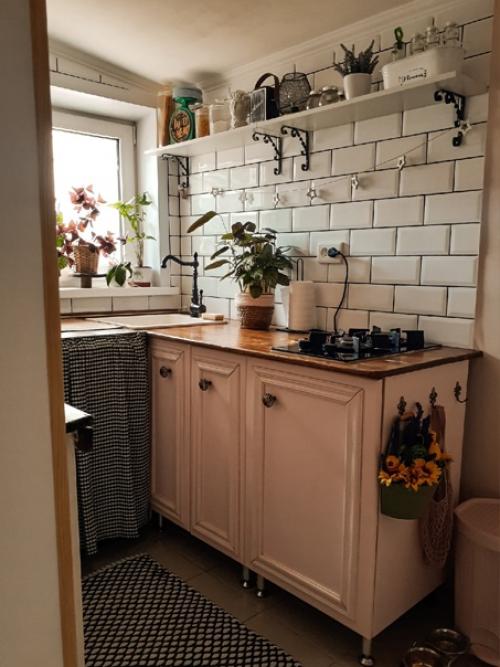 До/ после. Бюджетный ремонт кухни, от отделки до мебели и декора. 04