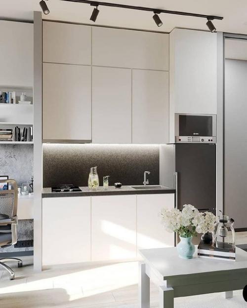 Небольшая, но уютная и функциональная квартира - студия площадью 23 кв. 03