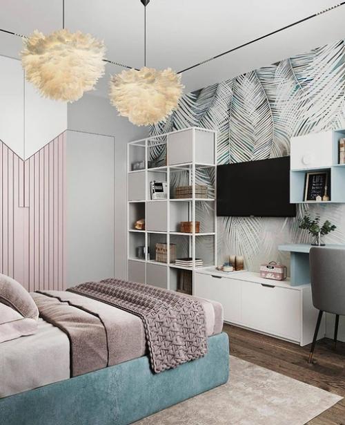 Проект детской комнаты для девочки 7-ми лет, площадью 15. 03