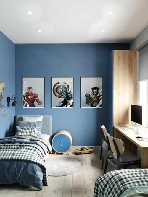 Дизайн детской для 2 братьев, частный дом. 04