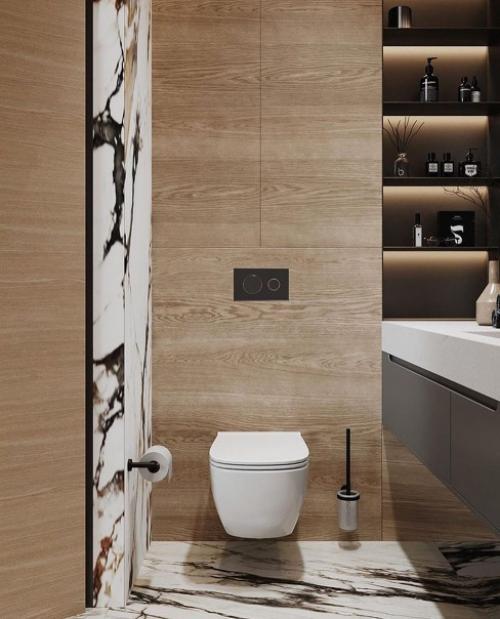 Очередной шикарный дизайн - проект квартиры в нейтральных оттенках. 05