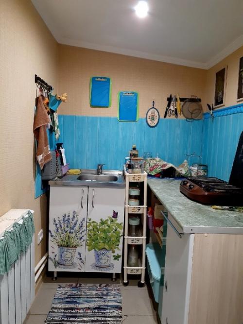 До/ после. Бюджетный ремонт кухни, от отделки до мебели и декора. 03