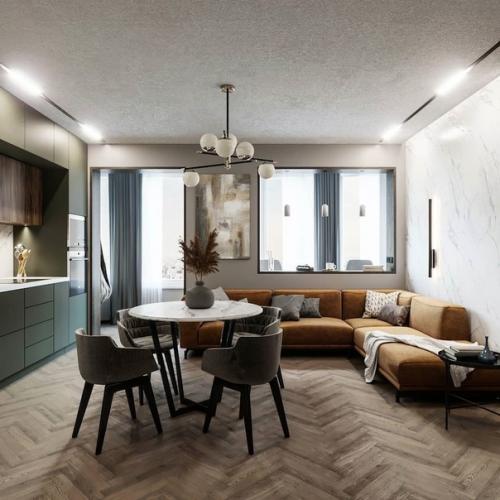 Дизайн кухни - гостиной 17. 04