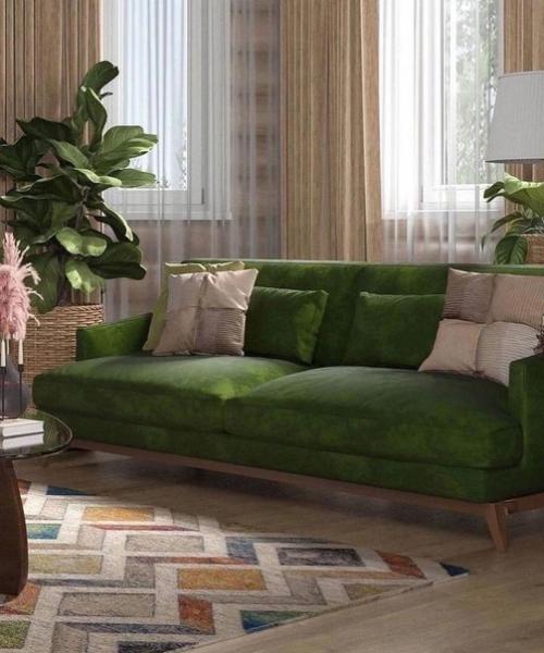 Дизайн кухни - гостиной в загородном доме из оцилиндрованного брёвна. 04