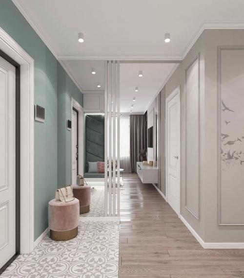 Безумно красивый дизайн - проект кухни - гостиной и коридора. 06