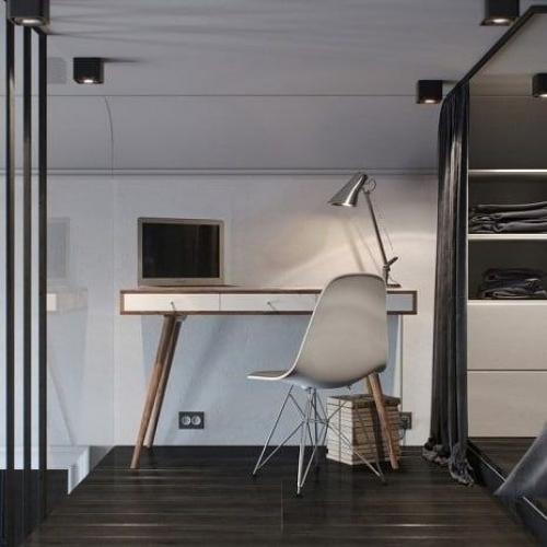 Несмотря на небольшую площадь квартиры в 24 квадратных метра, потолки достаточно высокие - 3, 8 метра. 07