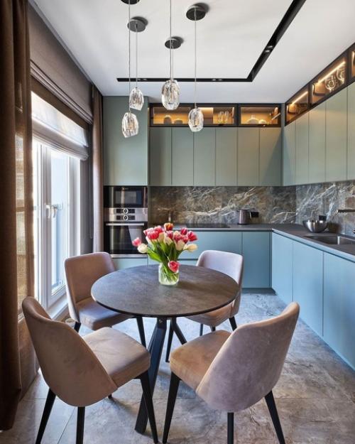 Дизайн однокомнатной квартиры с элементами эклектики, площадью - 84 кв. 01