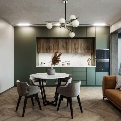 Дизайн кухни - гостиной 17. 09