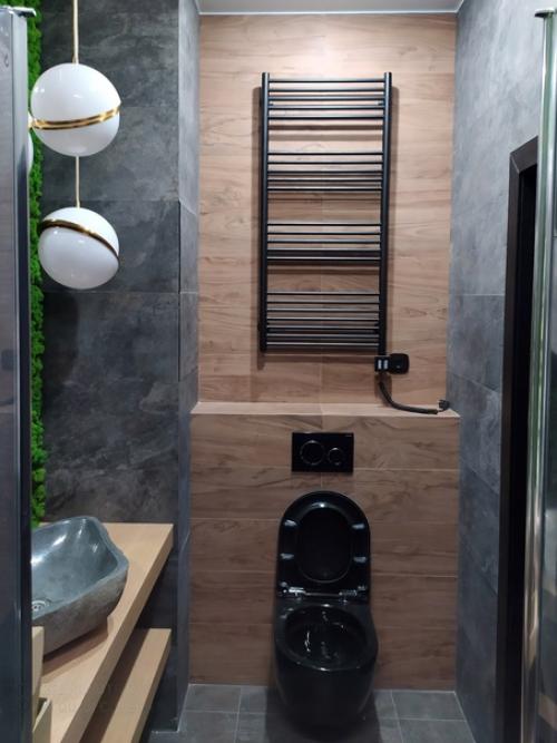 Оригинальное исполнение санузла в эко - стиле. 02