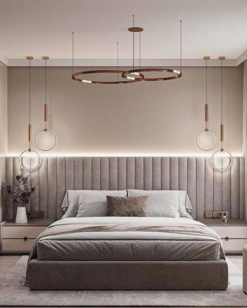 Несколько кадров интерьера двухуровневой квартиры в теплых тонах. 06