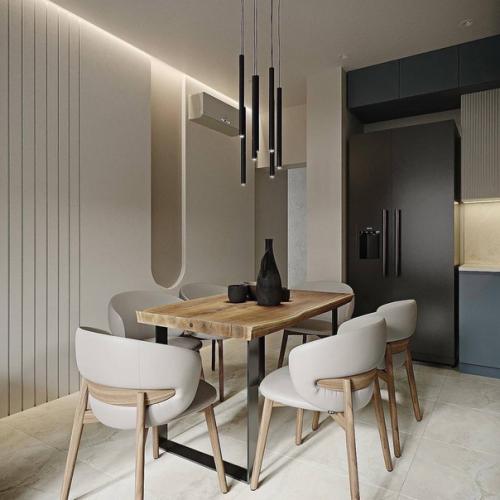 Интерьер кухни в двухкомнатной квартире. 01