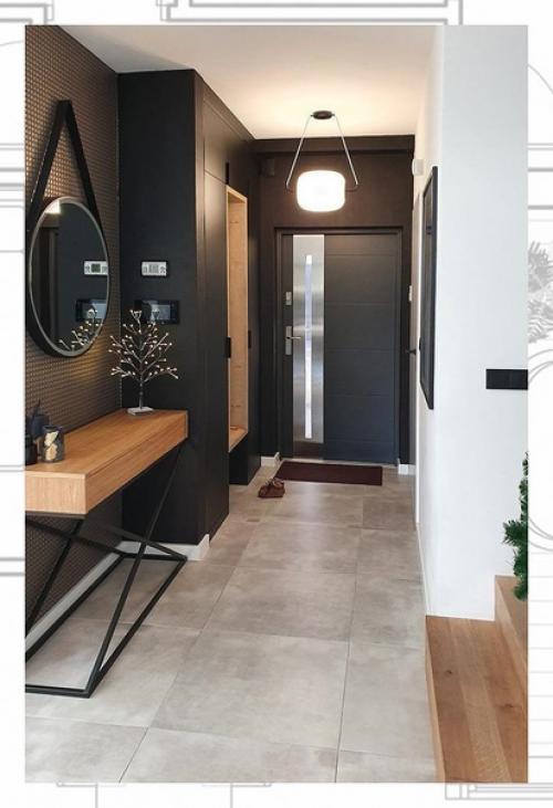 Минимализм в дизайне прихожей все больше в популярности набирает. 04