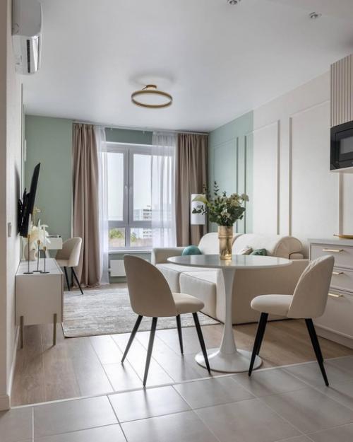 Светлая и воздушная евродвушка площадью 35, 8 м 2. 02