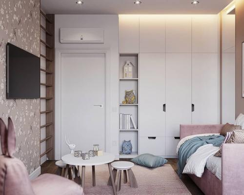 Потрясающая детская комната от студии а + б. площадь 13 кв. 01