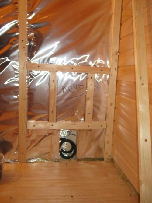 Встроенная финская мини - сауна на даче своими руками. 06 Встроенная финская мини - сауна на даче своими руками. 06