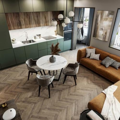 Дизайн кухни - гостиной 17. 05