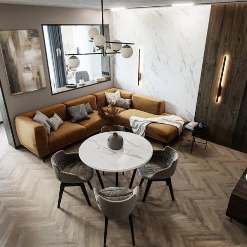 Дизайн кухни - гостиной 17. 01