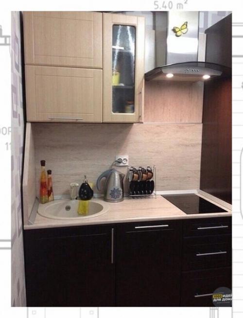 Маленькая, но зато многофункциональная кухонька после ремонта. 02