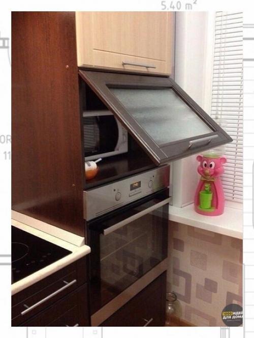 Маленькая, но зато многофункциональная кухонька после ремонта. 04