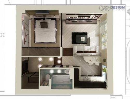 Перепланировка квартир, включая двухкомнатные, приближает людей к квартире, о которой они долго мечтали. 06