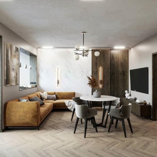 Дизайн кухни - гостиной 17. 02