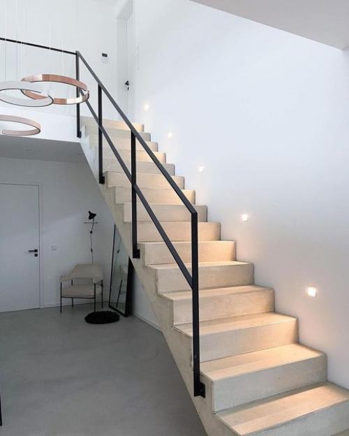 Современный нейтральный интерьер с черными акцентами. 08