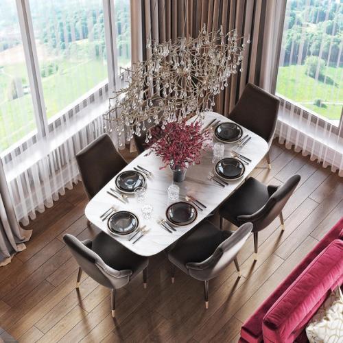 Очень красивый необычный дизайн гостиной в квартире. 03