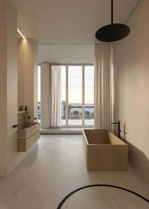 Дизайнер постарался сохранить эффект легкости и воздушности за счет простых форм и натуральных материалов. 04