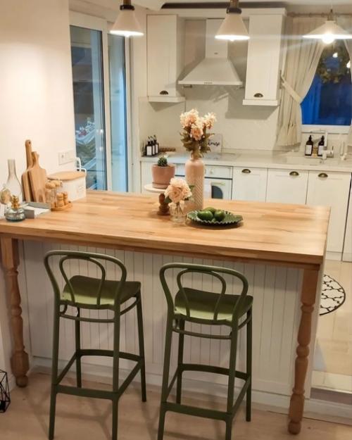 Европейская кухня - гостиная в скандинавском стиле. 09