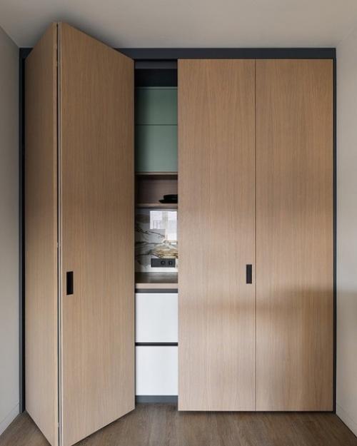 Современный интерьер комфортной, светлой и эргономичной квартиры, удобной для жизни и работы. 07