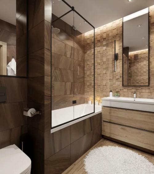 Ванная комната.  Необычные решения для обычного помещения. 02