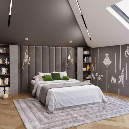 Детская в благородных серых тонах. 04