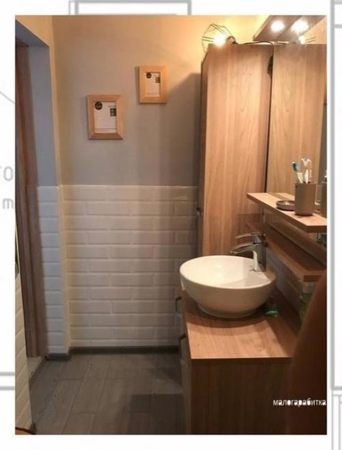 Санузел до и после ремонта. 01