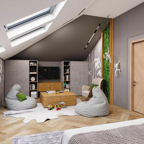 Детская в благородных серых тонах. 06