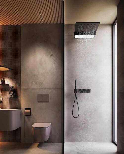 Интерьер ванной комнаты в современном стиле от Studio Nacrt. 01