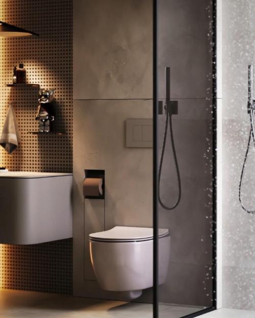 Интерьер ванной комнаты в современном стиле от Studio Nacrt. 02