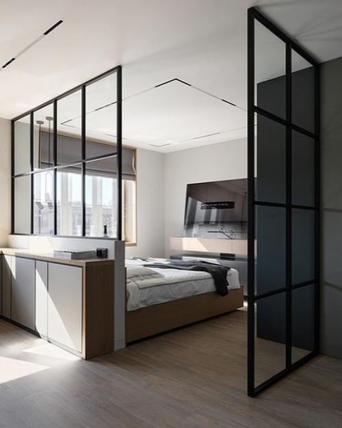 Современный интерьер комфортной, светлой и эргономичной квартиры, удобной для жизни и работы. 03